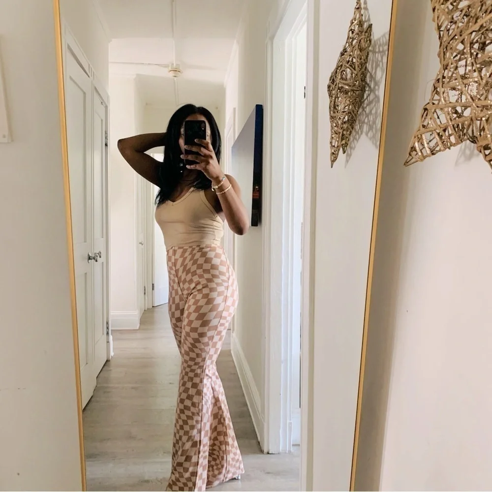 COTTON ON TAN FLARE PANTS - Picture 5 of 12